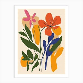 Abstract Flowers 63 Art Print