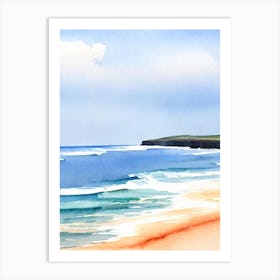 Collaroy Beach, Australia Watercolour Art Print