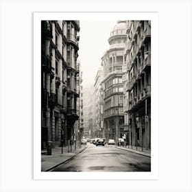 Bilbao, Spain, Black And White Photography 2 Art Print