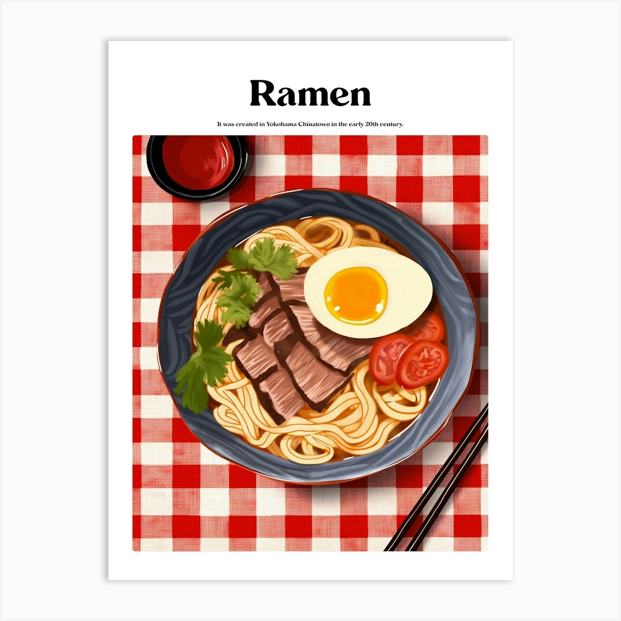 Boho Poster Club 3 Ramen Art Print by Boho Print Collection