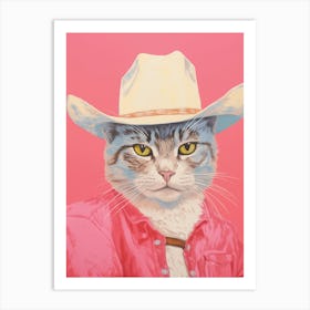 Cowboy Cat Art Print