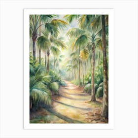 Palm Tree Path Art Print