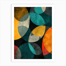 Abstract Circles 40 Art Print