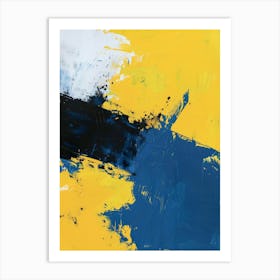 'Yellow And Black' 2 Art Print