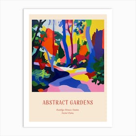 Colourful Gardens Brooklyn Botanic Garden Usa 2 Red Poster Art Print
