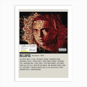 Relapse By Eminem • 2009 Poster Art Print