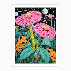 'Flora And Fauna' | Inspired by Yayoi Kusama Art Print