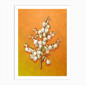 Vintage Aloe Yucca Botanical Art on Tangelo n.0206 Art Print