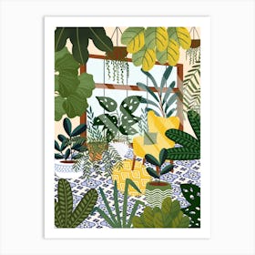 Emerald Plant City Art Print