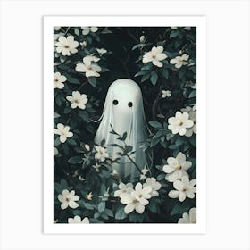 Ghost In The Flowers Art Print