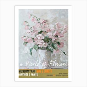 A World Of Flowers, Van Gogh Exhibition Sweet Peas 2 Art Print