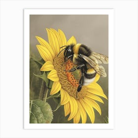Bumblebee Storybook Illustration 12 Art Print