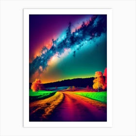 Psychedelic Landscape 5 Art Print