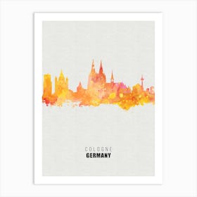 Cologne Germany City watercolor Art Print