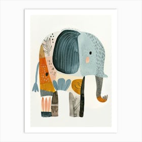 Charming Nursery Kids Animals Elephant 1 Art Print