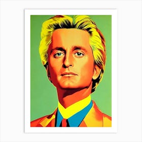 Michael Douglas Colourful Pop Movies Art Movies Art Print