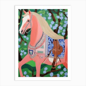 Maximalist Animal Painting Horse 5 Art Print