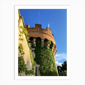 Castle and Vines In Ibiza (Spain Series) Art Print