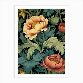 Wallpaper Floral Pattern 10 Art Print