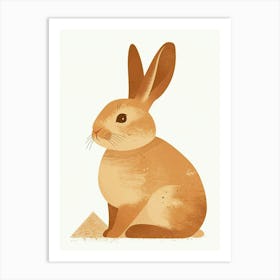 Beveren Rabbit Nursery Illustration 4 Art Print