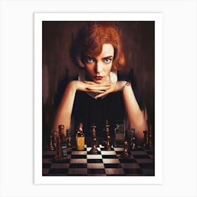 Elizabeth Harmon The Queen S Gambit Art Print