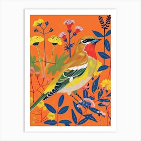 Spring Birds Cedar Waxwing 1 Art Print