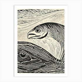 Haddock Linocut Art Print