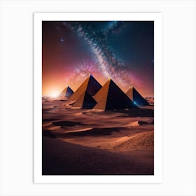 Pyramids Of Giza Print Art Print