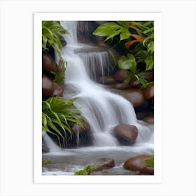 Tropical Waterfall 2 Art Print