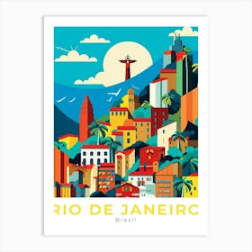 Brazil Rio De Janeiro Travel Art Print