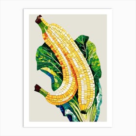 Mosaic Corn Art Print