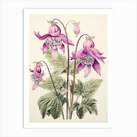 Katakuri Dogtooth Violet 1 Vintage Japanese Botanical Art Print