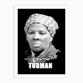 Harriet Tubman Activist Legend in Line Art Póster