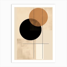 Mid Century Elegance In Beige Art Print