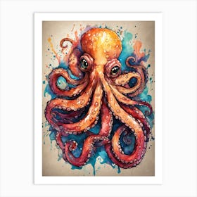 Octopus Canvas Print Art Print
