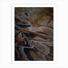 Abstract painting the waves 1 Art Print