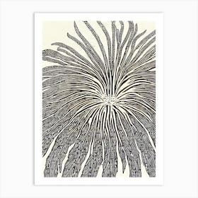 Sea Spider Linocut Art Print