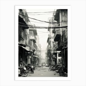 Hanoi, Vietnam, Black And White Old Photo 4 Art Print