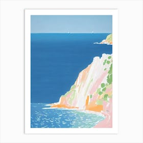 Cala Goloritzé, Sardinia, Italy Modern Colourful Art Print