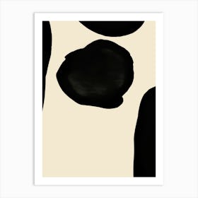 Black And Beige Cow Print Affiche