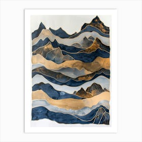 Mountain Ranges Art Print