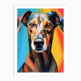 Dog Abstract Pop Art 4 Art Print