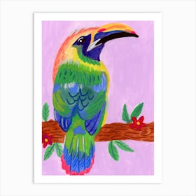 Tropical Colorful Bird Art Print
