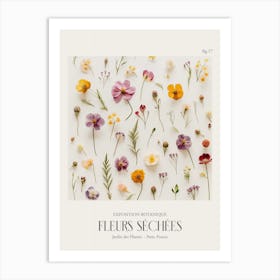 Fleurs Sechees, Dried Flowers Exhibition Poster 17 Art Print