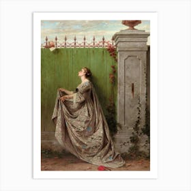 The Love Letter By Luigi Crosio (1867) Art Print