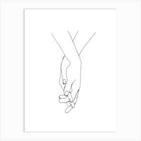 Line Art Partners Art Print