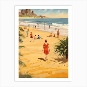 Sandcastle Beach Art Print