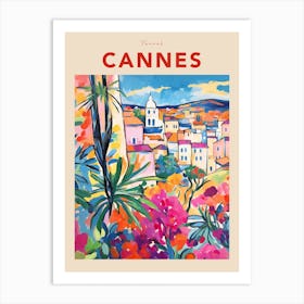 Cannes France 8 Fauvist Travel Poster Art Print