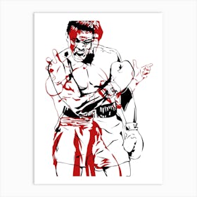 Muhammad Ali Bruce Lee Art Print