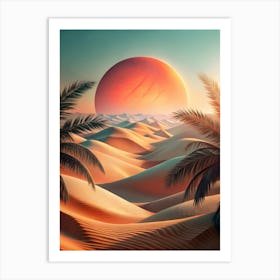 Desert Landscape 32 Art Print